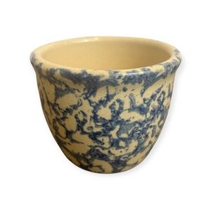 10oz Robinson Ransbottom Roseville Pottery Kitchen Crock Ceramic Spongeware